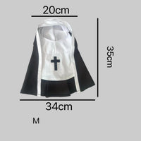 HKM-3437373 Nun Dog Costume for Small to Medium Dogs - Halloween Cloak Outfit for Pets