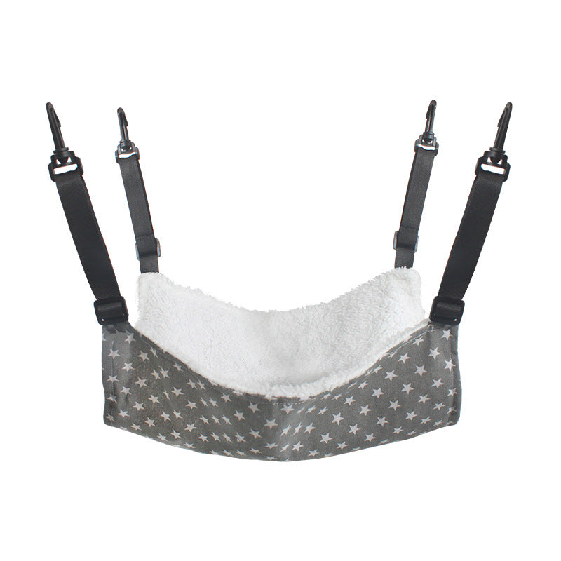 HKM-3437501 Cozy Adjustable Hammock Bed for Cats - Durable Indoor Pet Hanging Seat with Plush Winter Option