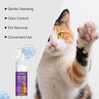 HKM-3437757 Pet Paw Cleansing Foam with Strawberry Extract for Gentle Cleaning