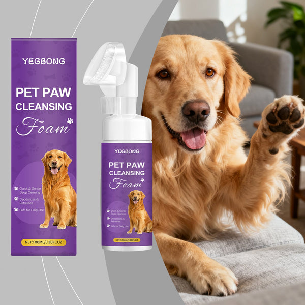 HKM-3437757 Pet Paw Cleansing Foam with Strawberry Extract for Gentle Cleaning