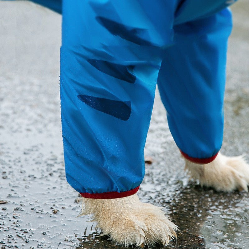 HKM-3438269 Waterproof Four-Legged Raincoat for Medium to Large Dogs - Multiple Styles Available