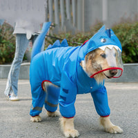 HKM-3438269 Waterproof Four-Legged Raincoat for Medium to Large Dogs - Multiple Styles Available