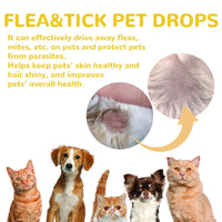 HKM-3438525 Flea and Tick Treatment for Dogs - External Skin Care Drops with Herbal Extracts