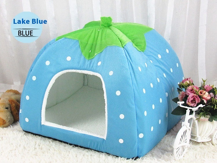 HKM-3439933 Cozy Cotton Pet House with Sturdy Low Foot Railing for Comfort and Stability