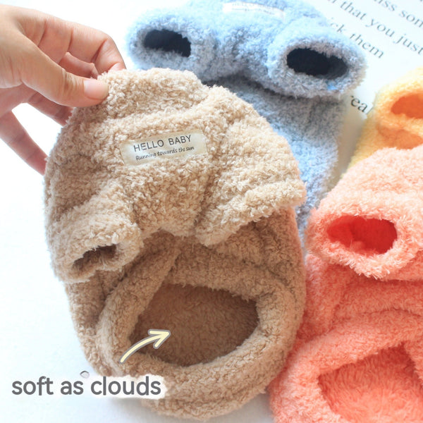 HKM-3440317 Cozy Cloud Velvet Base Pet Coat - Casual Coral Fleece in Multiple Colors and Sizes