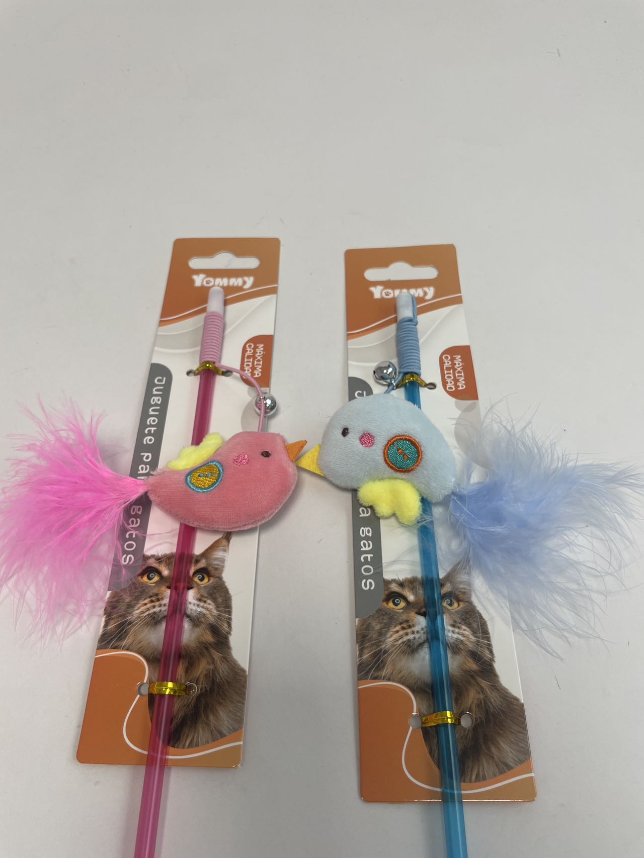 HKM-3440701 Whimsical Cat Toy on a Stick for Interactive Playtime