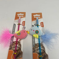 HKM-3440701 Whimsical Cat Toy on a Stick for Interactive Playtime