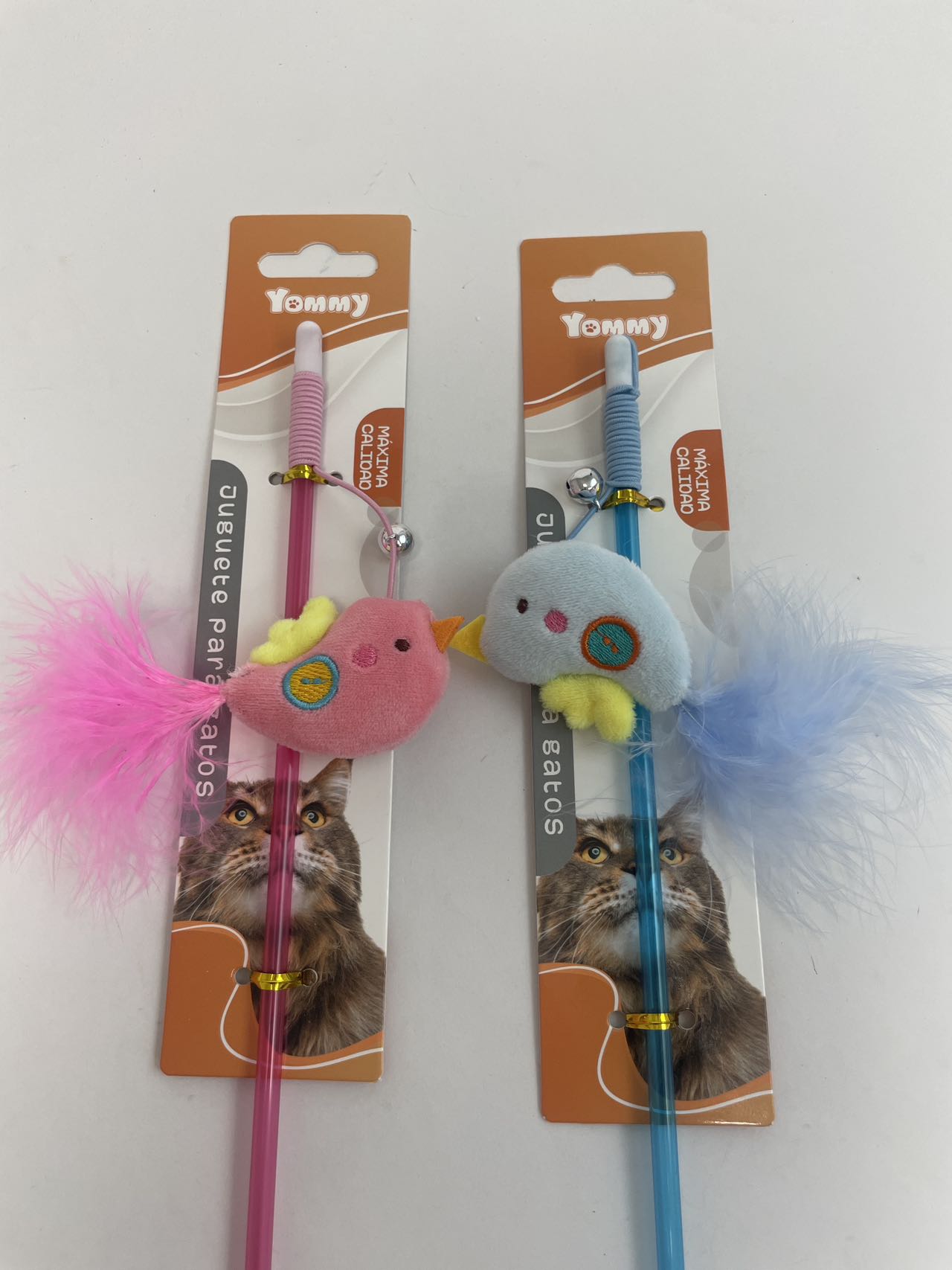 HKM-3440701 Whimsical Cat Toy on a Stick for Interactive Playtime