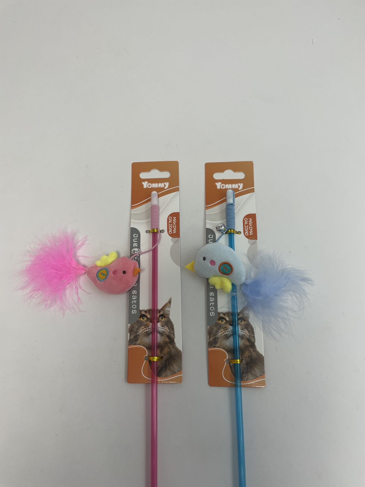 HKM-3440701 Whimsical Cat Toy on a Stick for Interactive Playtime