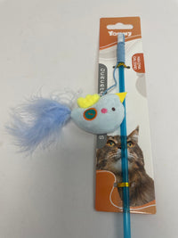 HKM-3440701 Whimsical Cat Toy on a Stick for Interactive Playtime