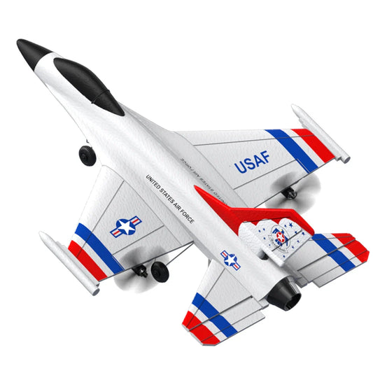 HKM-344083 3CH Remote Control F16 Airplane Model - 2.4G Outdoor Electric Glider for Ages 5 and Up