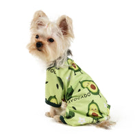 HKM-3441469 Four Seasons Cotton Dog Jumpsuit in Grass Green - Casual Pet Pajamas for All Sizes