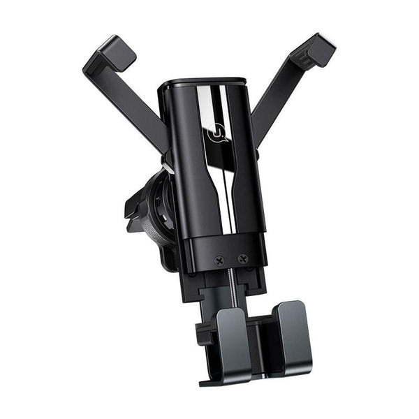 HKM-344147 Fully Automatic Gravity Air Outlet Dual-arm Car Mobile Phone Holder with One-handed Access