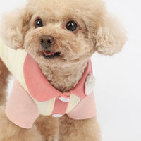 HKM-3442237 Cotton Bipedal Casual Cardigan for Pets - Available in Blue and Pink