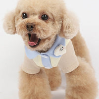 HKM-3442237 Cotton Bipedal Casual Cardigan for Pets - Available in Blue and Pink