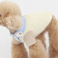 HKM-3442237 Cotton Bipedal Casual Cardigan for Pets - Available in Blue and Pink