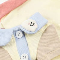 HKM-3442237 Cotton Bipedal Casual Cardigan for Pets - Available in Blue and Pink