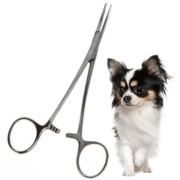 HKM-344339 Stainless Steel Pet Grooming Scissors for Cat and Dog Hair Trimming - 12.5cm Plucking Pliers
