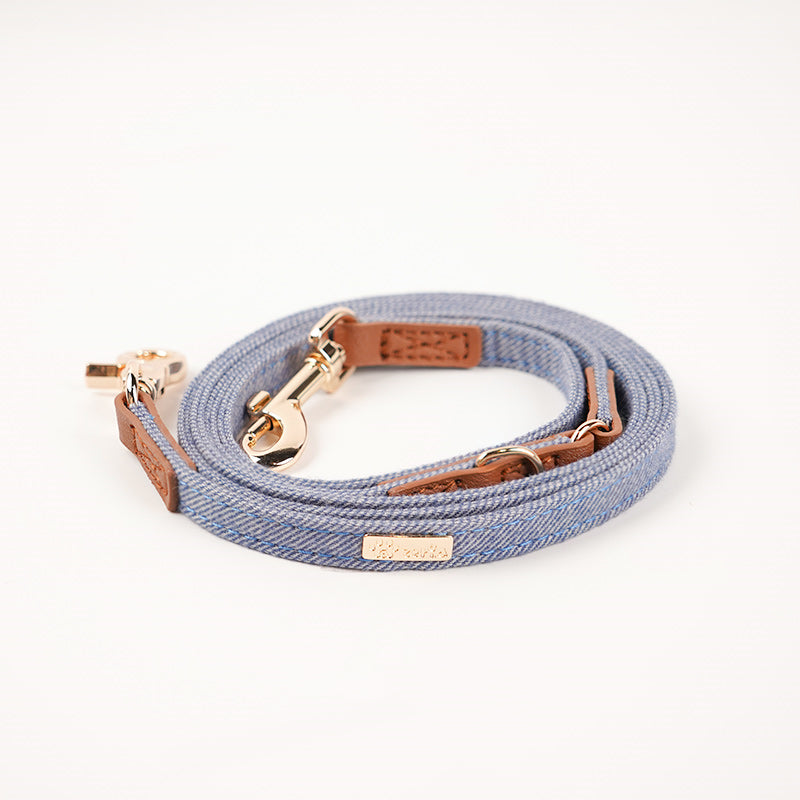 HKM-3443645 Adjustable Anti-Lost Dog Collar with Matching Hand Holding Rope and Bandana for Shiba Inu