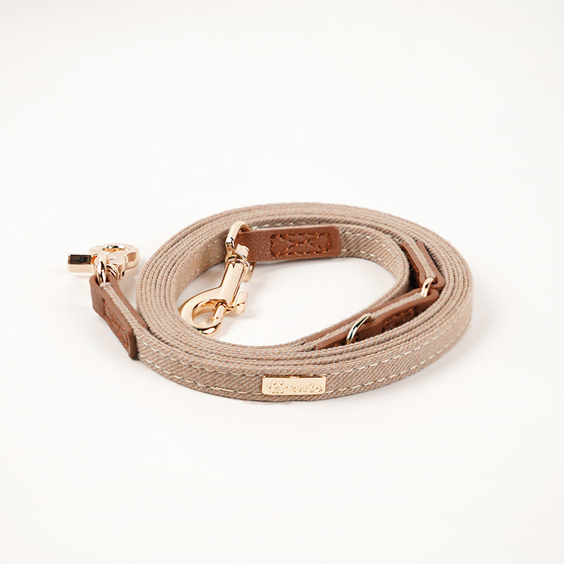 HKM-3443645 Adjustable Anti-Lost Dog Collar with Matching Hand Holding Rope and Bandana for Shiba Inu