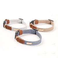 HKM-3443645 Adjustable Anti-Lost Dog Collar with Matching Hand Holding Rope and Bandana for Shiba Inu