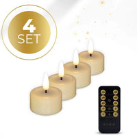 HKM-344403 Ivory LED Tealight Candles - Soft Glow, Perfect for Events & Home Decor