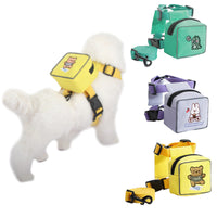 HKM-3445437 Korean Style Pet Backpack with Holding Rope in Purple, Yellow, and Green