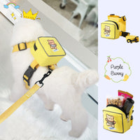 HKM-3445437 Korean Style Pet Backpack with Holding Rope in Purple, Yellow, and Green