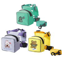 HKM-3445437 Korean Style Pet Backpack with Holding Rope in Purple, Yellow, and Green