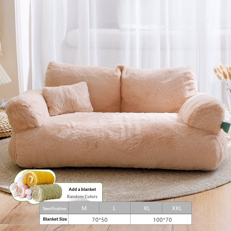 HKM-3445693 All-Season Removable and Washable Pet Bed with Enhanced Warmth Options for Small to Extra Large Pets