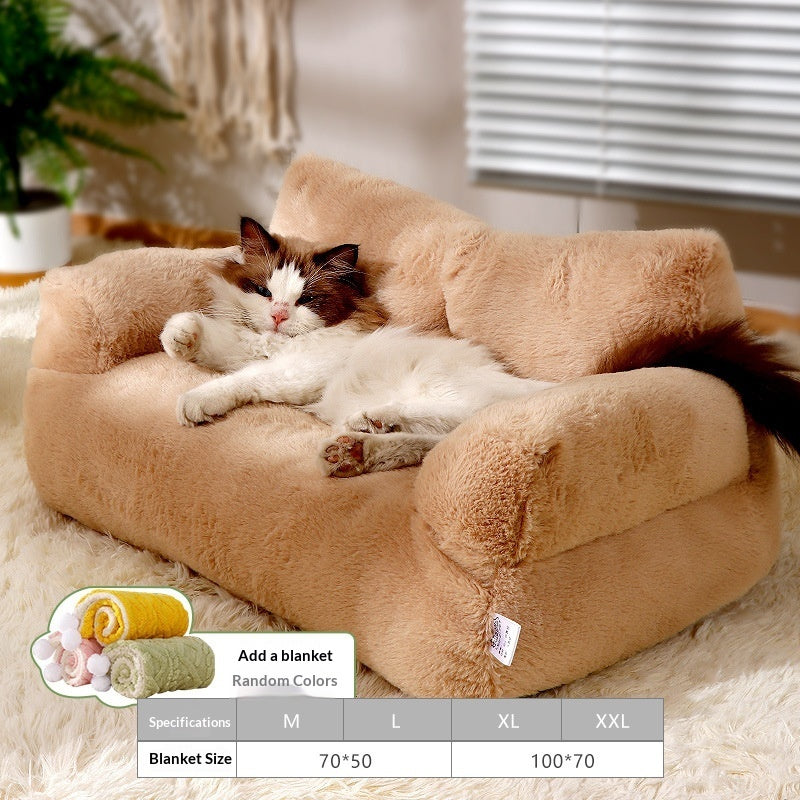 HKM-3445693 All-Season Removable and Washable Pet Bed with Enhanced Warmth Options for Small to Extra Large Pets
