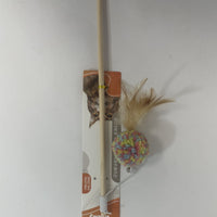 HKM-3446461 Interactive Cat Teaser Stick with Feather and Bell