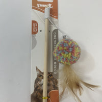 HKM-3446461 Interactive Cat Teaser Stick with Feather and Bell