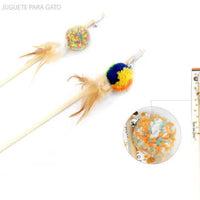 HKM-3446461 Interactive Cat Teaser Stick with Feather and Bell