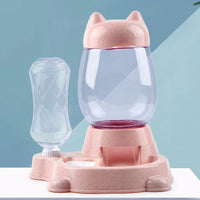 HKM-3447485 Automatic Pet Feeder and Water Dispenser, 800ml Food Bowl, Compact Design, Non-toxic PP Resin