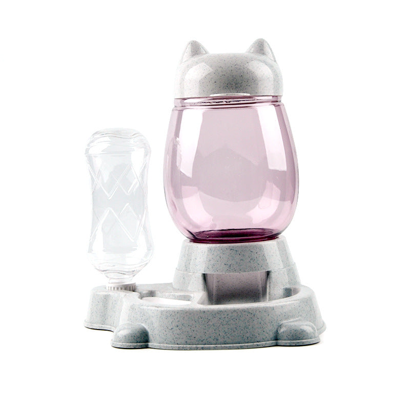 HKM-3447485 Automatic Pet Feeder and Water Dispenser, 800ml Food Bowl, Compact Design, Non-toxic PP Resin