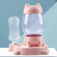 HKM-3447485 Automatic Pet Feeder and Water Dispenser, 800ml Food Bowl, Compact Design, Non-toxic PP Resin