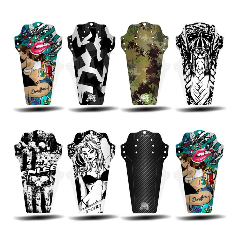 HKM-344787 Universal Mountain Bike Mudguard with Carbon Fiber Pattern Design