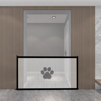 HKM-3448893 Portable Folding Dog Barrier - Punch-Free Isolation Net Fence for Pet Safety