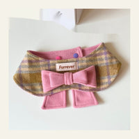 HKM-3449021 Maillard Puppy Bow Bib – Adjustable Pet Collar for Small to Extra-Large Dogs