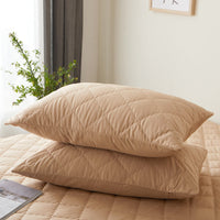 HKM-344915 Antibacterial Pure Cotton Quilted Pillow Protective Cover – Available in Multiple Colors