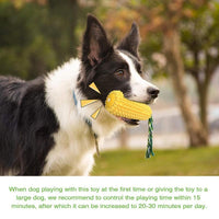 HKM-3450045 Durable Squeaky Corn Stick Dog Chew Toy for Small to Large Breeds