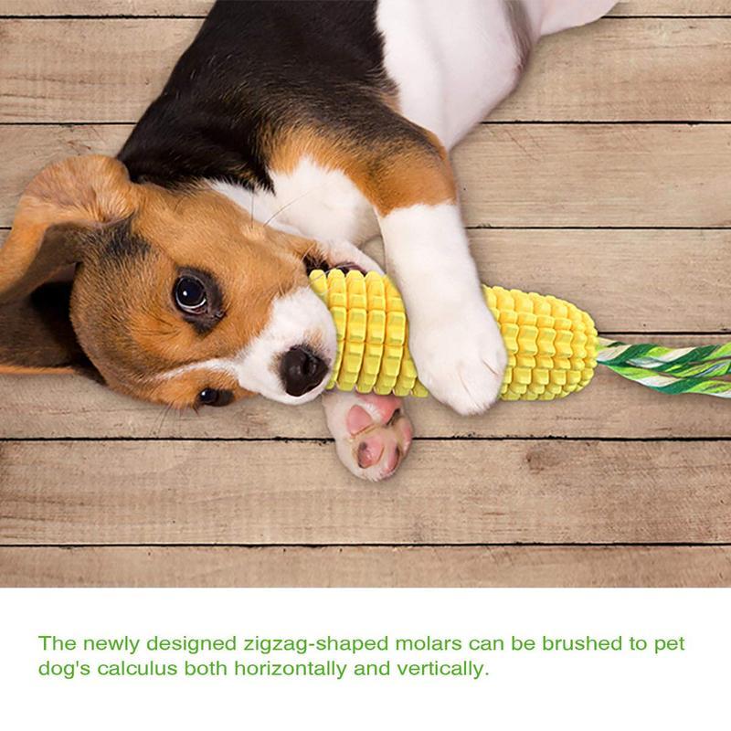 HKM-3450045 Durable Squeaky Corn Stick Dog Chew Toy for Small to Large Breeds