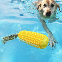 HKM-3450045 Durable Squeaky Corn Stick Dog Chew Toy for Small to Large Breeds