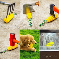HKM-3450045 Durable Squeaky Corn Stick Dog Chew Toy for Small to Large Breeds