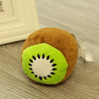HKM-3451069 Plush Fruit and Vegetable Dog and Cat Toy - Soft, Cuddly Pet Plaything