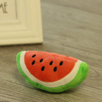 HKM-3451069 Plush Fruit and Vegetable Dog and Cat Toy - Soft, Cuddly Pet Plaything