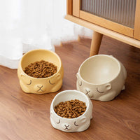 HKM-3451581 Creative Ceramic Bear Pet Bowl for Cats ¨C 160ml & 280ml Options