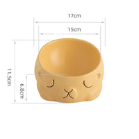 HKM-3451581 Creative Ceramic Bear Pet Bowl for Cats ¨C 160ml & 280ml Options