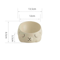 HKM-3451581 Creative Ceramic Bear Pet Bowl for Cats ¨C 160ml & 280ml Options
